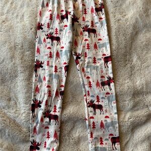 Kids Pants with Moose Winter Print